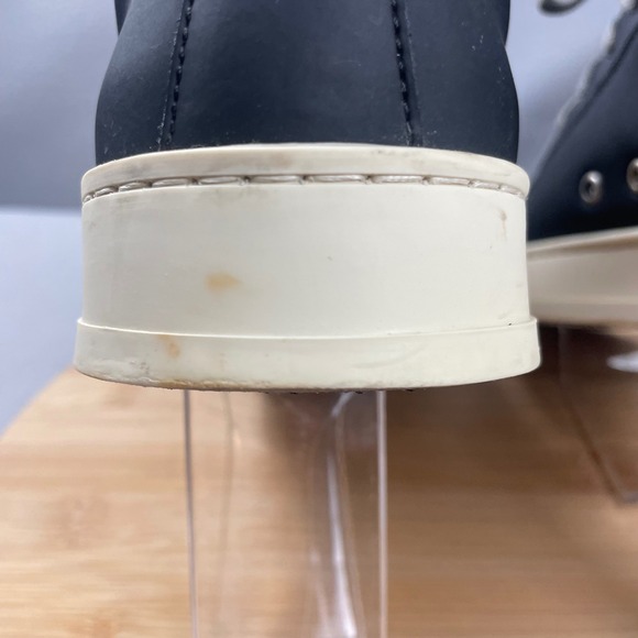 P448 Project Sustainability Black Leather Sneakers EU 39 Size 8.5 Women Italy - Picture 15 of 16